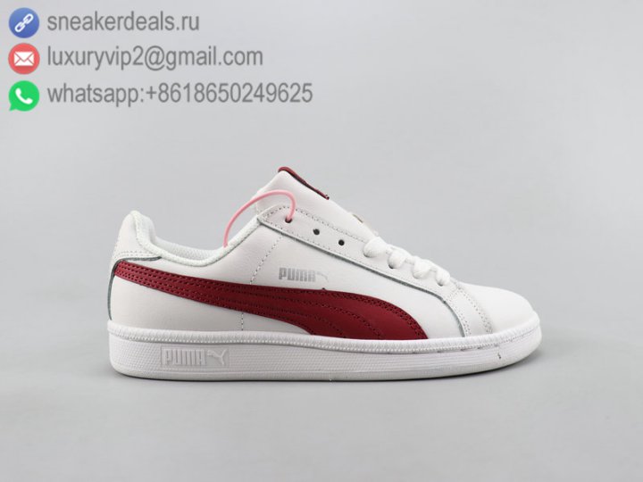 Puma SMASH L Unisex Skate Shoes Burgundy Size 36-44